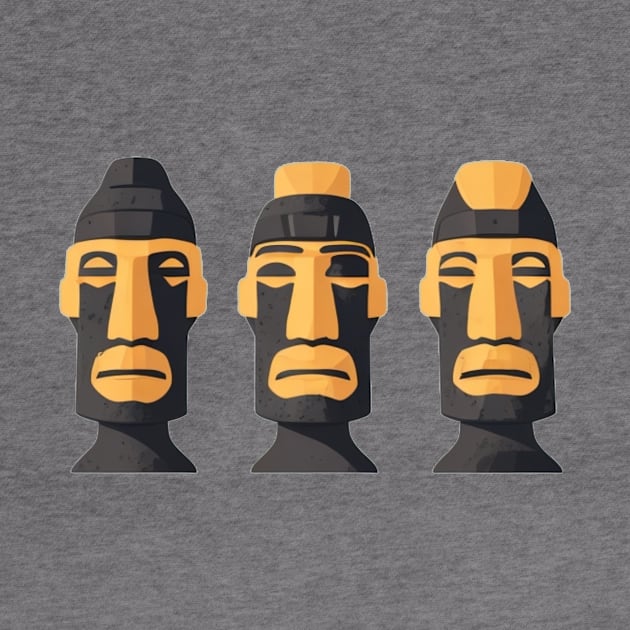 easter island heads by Majkel&Majkel